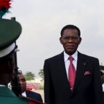 El presidente Teodoro Obiang Nguema