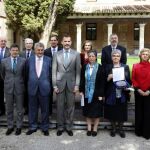 El Rey Felipe VI con los premiados