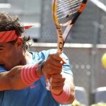 El tenista español Rafa Nadal durante el partido frente al búlgaro Grigor Dimitrov