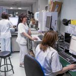 Imagen de archivo de un grupo de enfermeras en un hospital. 