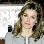 Doña Letizia, durante el homenaje de la Prensa
