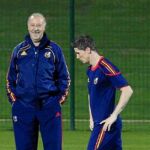 Del Bosque y Torres. La selección ensayó en Durban, pero no en el Mabhida
