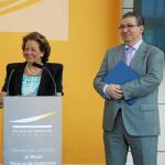 Rita Barberá y el gerente del Palacio de Congresos, José Salinas