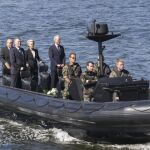 Morenés con sus homólogos de Francia, Polonia y Alemania en la conmemoración del fin de la II Guerra Mundial