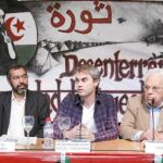 El delegado del Frente Polisario en Madrid, Bucharaya Beyun, y varios activistas informaron de lo que está ocurriendo en el Sáhara Occidental