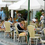 Terraza de una céntrica zona de la capital valenciana