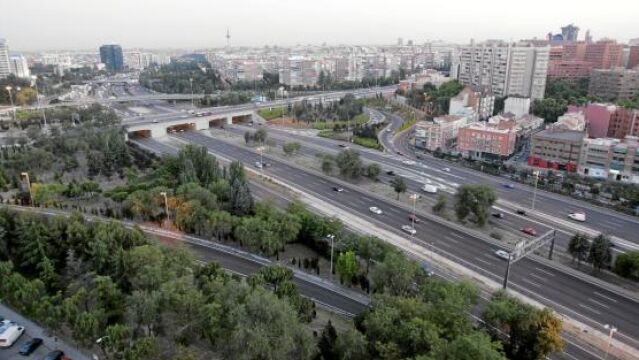 Calle 30 terminó las obras de reforma de la M-30 hace tres años y ahora conserva la vía