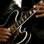 Fotografía tomada el 6 de junio de 2006 que muestra a B.B. King durante un concierto en la Casa Blanca