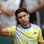 David Ferrer celebra su victoria sobre Marin Cilic