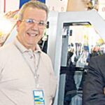 Los vendedores de prensa de Móstoles en la Feria de Muestras