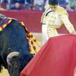 Javier Castaño templa al natural ante uno de sus «Cuadri»