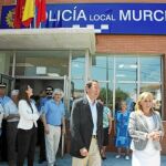 Cámara y Reverte, en el nuevo cuartel de Policía Local de El Esparragal