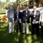 de izquierda a derecha, Fernando Navarrete, Joaquín Trigo, Juan Iranzo, Antonio Beteta y Luis de Guindos