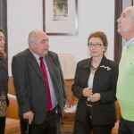 Mar Moreno, Manuel Pastrana, Carmen Martínez Aguayo y Francisco Carbonero, ayer, en la reunión que mantuvieron en el Palacio de San Telmo
