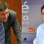 El presidente Herrera y Fernández Carriedo, en las Cortes El secretario regional de los socialistas, Óscar López