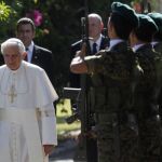El Papa, a su llegada al Palacio presidencial en Nicosia