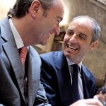 Francisco Camps hoy junto al alcalde de Castellón