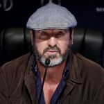 El ex futbolista francés Eric Cantona, en rueda de prensa organizada con motivo de los Premios Laureus del deporte, hoy en Shanghái
