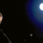 El presidente de Ciutadans, Albert Rivera, ayer, durante uno de sus mítines