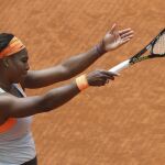 La tenista estadounidense Serena Williams durante el partido frente a la checa Petra Kvitova