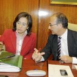 Rosa Aguilar, junto a Martín Soler en su estreno al frente de la comisión de Obras Públicas