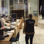 La Agencia Tributaria durante el registro del despacho de Rodrigo Rato.