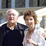 Vicente Aranda y la actriz Victoria Abril