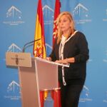 La portavoz del Gobierno regional, María Pedro Reverte, en una imagen reciente en el Palacio de San Esteban