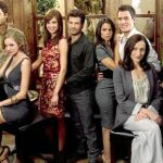 El elenco de «Gavilanes» en un descanso del rodaje de nuevos episodios