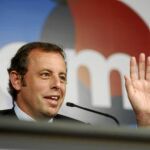 Sandro Rosell compareció ante los medios más de dos horas