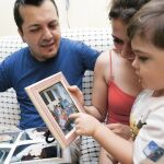 Imagen de la familia de un inmigrante colombiano residente en Madrid