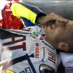 Rossi sufre una fractura abierta de tibia y peroné