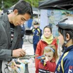 Contador, estrella en Oviedo