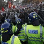 Manifiestación en Londres contra la elevación de las matrículas