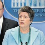 La secretaria de Seguridad, Janet Napolitano, ayer, en la Casa Blanca
