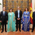 El Embajador jordano Gassan Al Majali y su esposa doña Muna Al Majali; el ministro Asesor don Firas Khouri y su esposa Majd Khouri y el Consúl don Rasheed Erekat.