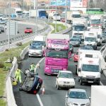 Accidente de tráfico en la A-3, que une Madrid y Valencia