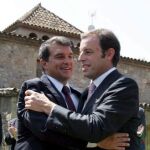 Laporta felicita a Rosell en su toma de posesión