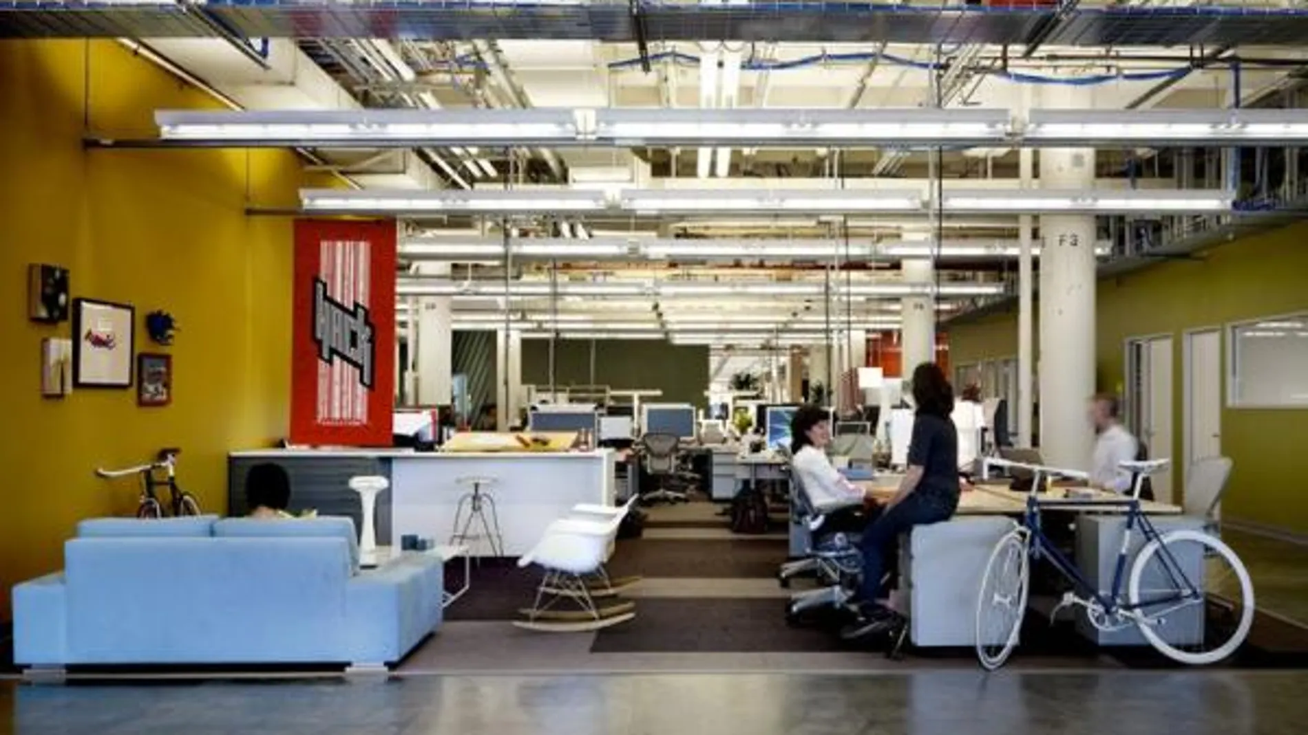Imagen de las oficinas de Facebook,en Palo Alto, California