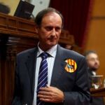 El diputado del PP Juan Bertomeu, tras su intervención en el debate de la proposición de ley de regulación de los 'correbous'