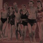 Luis Cernuda y Manuel Altolaguirre junto a unos amigos en 1937