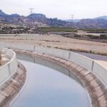 Imagen del cauce que presenta la construcción del trasvase Tajo-Segura a su paso por la Región de Murcia