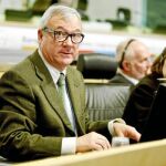 El presidente de la Comunidad, Ramón Luis Valcárcel, durante una de sus intervenciones en el Comité de las Regiones, en una imagen de archivo