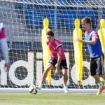 Imagen del entrenamiento de este viernes