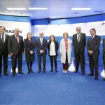 Joaquín Parera, Rafael Hernando, Javier Arenas, Ana Pastor, Cristóbal Montoro, Soraya Sáenz de Santamaría, Concepción Dancausa, Mauricio Casals, José Creuheras y Vicente Martínez Pujalte.