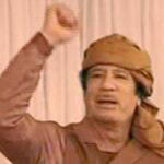 El dictador libio, Muamar el Gadafi