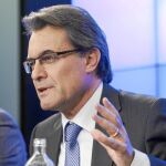 Artur Mas, ayer, en Bruselas