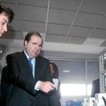 El presidente Herrera, durante su visita a un Centro de FP integrado de la provincia de León