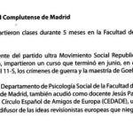 Profesores «ultras» en la Complutense