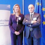 La consejera de Hacienda, Pilar del Olmo, y José Armando Baeta participan en el V Foro de Cohesión de la UE